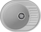 GRANFEST Мойка QUARZ 58  1-чаша+крыло 620*480мм серый арт.GF-Z-