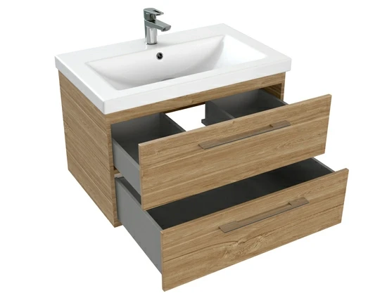 Тумба под раковину подвесная LARA 70 для COMO 70 орех