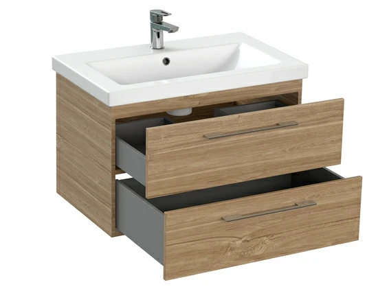 Тумба под раковину подвесная LARA 70 для COMO 70 орех