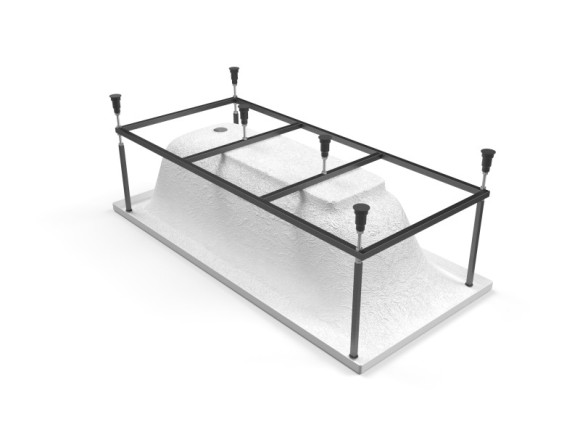 Ванна прямоугольная SMART 170x80 правая