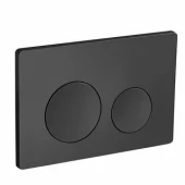 Кнопка смыва EvaGold 03, пластик круг черный матовый для инсталляции EvaGold 400 и EvaGold 500 