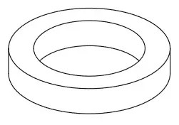 Уплотнительное кольцо 120X69X15 OLI для арматуры с клеевым слоем