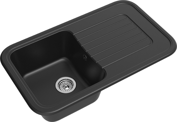 EWIGSTEIN Мойка ANTIK 60F  1-чаша+крыло 860*510мм антрацит арт.EW-