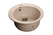 GRANFEST Мойка RONDO 520  1-чаша D-520мм белый арт.GF-