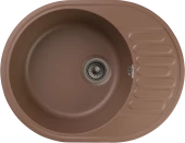 GRANFEST Мойка QUARZ 58  1-чаша+крыло 620*480мм терракот арт.GF-Z-