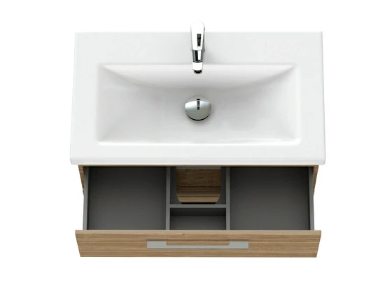 Тумба под раковину подвесная LARA 80 для COMO 80 орех Тумба под раковину подвесная LARA 80 для COMO 80 орех