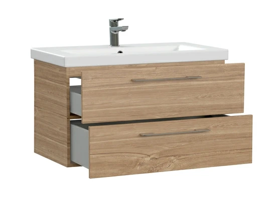 Тумба под раковину подвесная LARA 80 для COMO 80 орех Тумба под раковину подвесная LARA 80 для COMO 80 орех