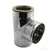 Сэндвич-тройник 90 (н/ж.ст.0,8мм+н/ж.ст) Ф300х400 Сэндвич-тройник 90 (н/ж.ст.0,8мм+н/ж.ст) Ф300х400