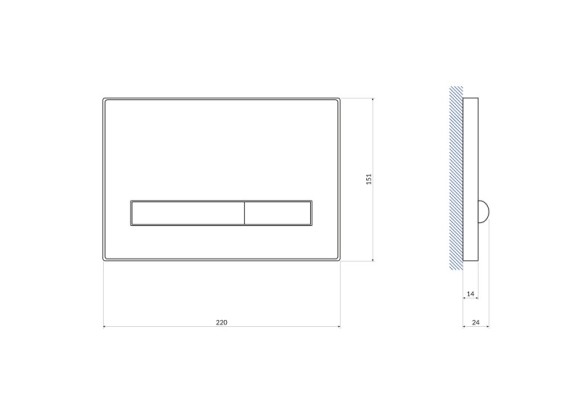 Кнопка PILOT для LINK PRO/VECTOR/LINK/HI-TEC стекло белый