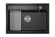 KS-7301, ШВАРЦ (чёрный металлик), кухонная мойка, кварц