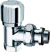 Вентиль FAR LadyFAR FL 0118 12P 1/2&quot; ВР, термостатический, угловой, уплотнение epdm, серебро