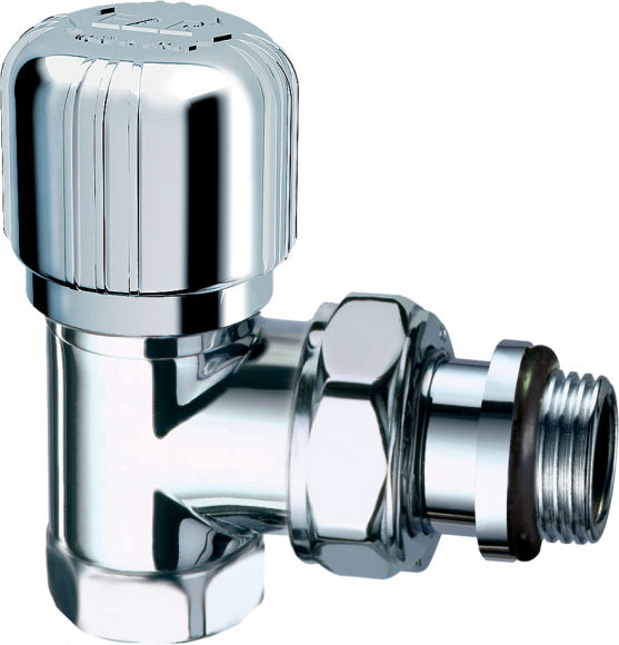 Вентиль FAR LadyFAR FL 0118 12P 1/2&quot; ВР, термостатический, угловой, уплотнение epdm, серебро