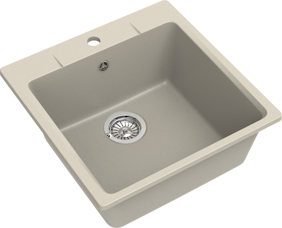EWIGSTEIN Мойка GERD 50  1-чаша 510*510мм бежевый арт.EW-