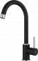 GRANFEST Смеситель для кухни U-обр. D-35мм черный арт.