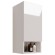Полупенал PERFECTO, 35 см, подвесной, правый, 1 дверца, push-to-open, 1 стеклянная полка, белый глянец