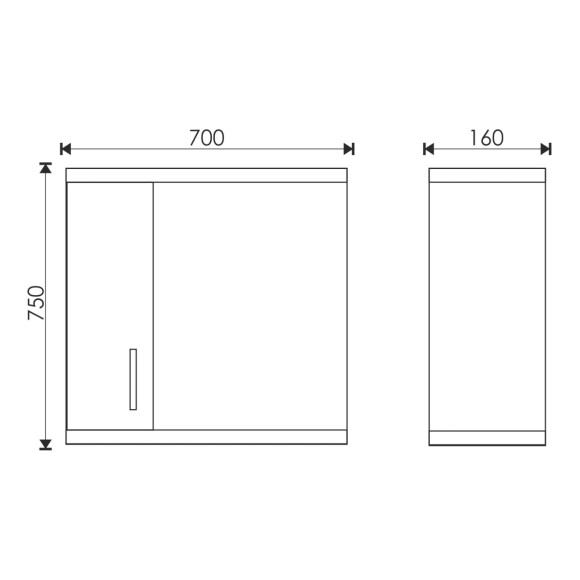 70 Зеркало-шкаф "Лотос 70" Eva Gold с подсветкой 70 Зеркало-шкаф "Лотос 70" Eva Gold с подсветкой