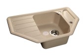 GRANFEST Мойка CORNER 800E  угловая 800*500мм бежевый арт.GF-C