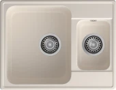 GRANFEST Мойка QUARZ 09  1,5-чаши 620*480мм белый арт.GF-Z-