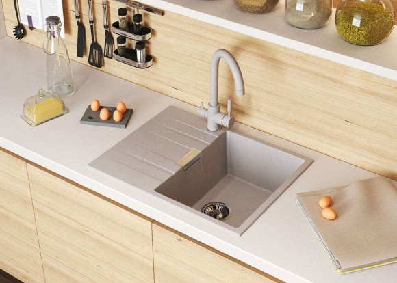 Кухонная мойка TOLERO Loft TL-650 (№001 (Сер. мет))