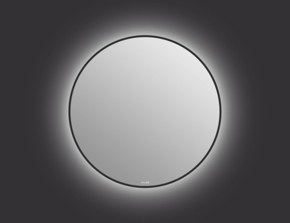 Зеркало ECLIPSE smart 80x80 с подсветкой круглое в черной рамке Зеркало ECLIPSE smart 80x80 с подсветкой круглое в черной рамке