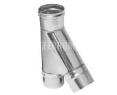 Ферум Тройник-К 135* (нерж. сталь 0,5мм) Ф80