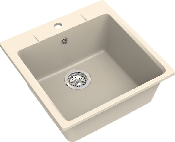 EWIGSTEIN Мойка GERD 50  1-чаша 510*510мм крем арт.EW-