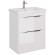Тумба PRIME, 70 см, подвесная/напольная, 2 ящика, белый глянец