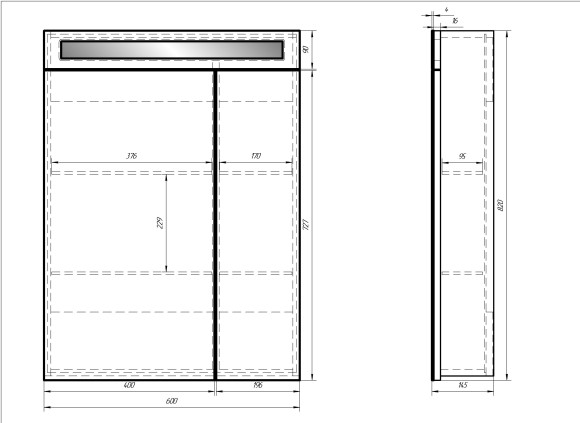 Шкаф зеркальный UNI, 60 см, 2 дверцы, 4 стеклянные полки, с подсветкой и выключателем, белый Шкаф зеркальный UNI, 60 см, 2 дверцы, 4 стеклянные полки, с подсветкой и выключателем, белый