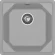 GRANFEST Мойка UNIQUE 500  1-чаша 500*500мм серый арт.GF-
