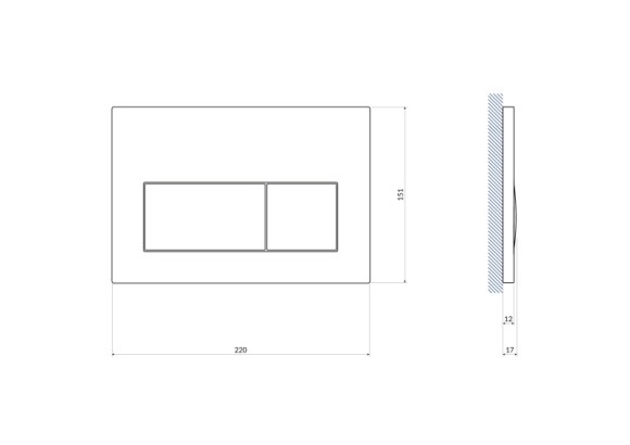 Кнопка PRESTO для LINK PRO/VECTOR/LINK/HI-TEC пластик белый