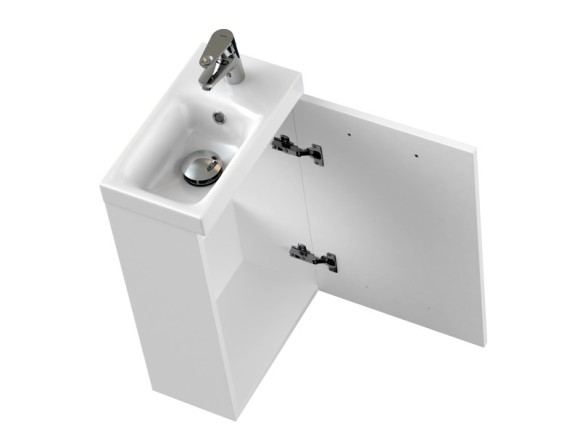 Тумба под раковину подвесная LARA 40 для COMO 40 белый Тумба под раковину подвесная LARA 40 для COMO 40 белый