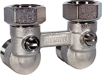Узел нижнего подключения Rehau 1/2&quot;x3/4&quot; угловой