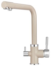 2015, АНТИК (БЕЖЕВЫЙ), СМЕСИТЕЛЬ КУХОННЫЙ