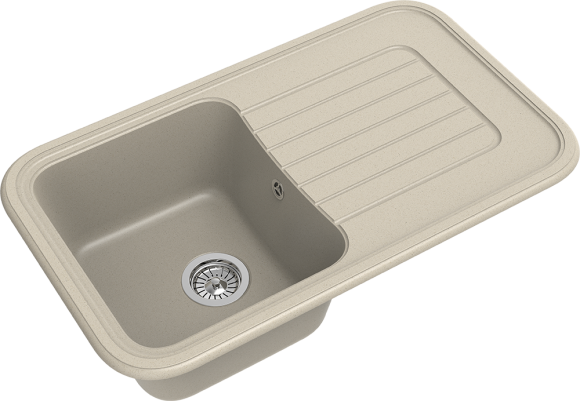EWIGSTEIN Мойка ANTIK 60F  1-чаша+крыло 860*510мм темно-бежевый арт.EW-