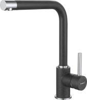GRANFEST Смеситель для кухни Г-обр. D-35мм графит арт. GRANFEST Смеситель для кухни Г-обр. D-35мм графит арт.