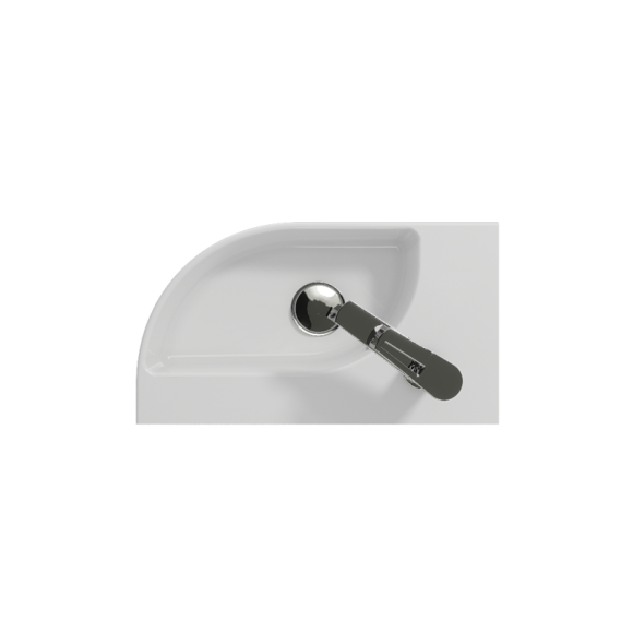 Раковина подвесная CAMEO 45 левая 1 отв. Раковина подвесная CAMEO 45 левая 1 отв.