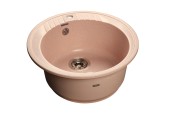 GRANFEST Мойка RONDO 520  1-чаша D-520мм светло-розовый арт.GF-