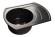 GRANFEST Мойка RONDO 650L  1-чаша+крыло 650*500мм черный арт.GF-