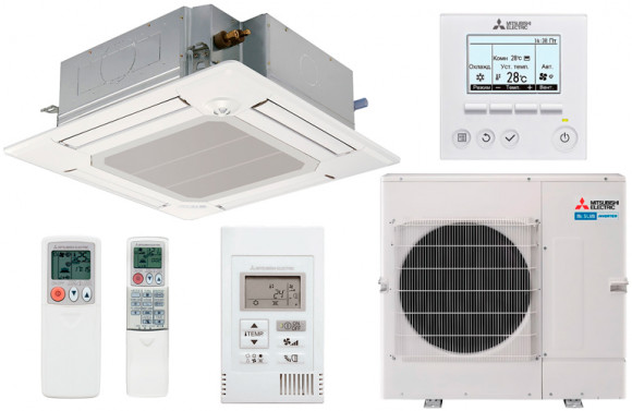 Сплит-система кассетного типа Mitsubishi Electric PLA-RP100EA / PUHZ-P100VKA