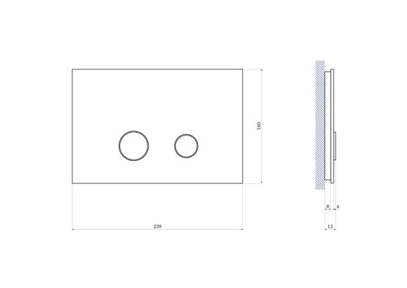 Кнопка STERO для LINK PRO/VECTOR/LINK/HI-TEC стекло белый