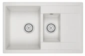 7802, АРКТИК (БЕЛЫЙ), кухонная мойка, кварц 7802, АРКТИК (БЕЛЫЙ), кухонная мойка, кварц