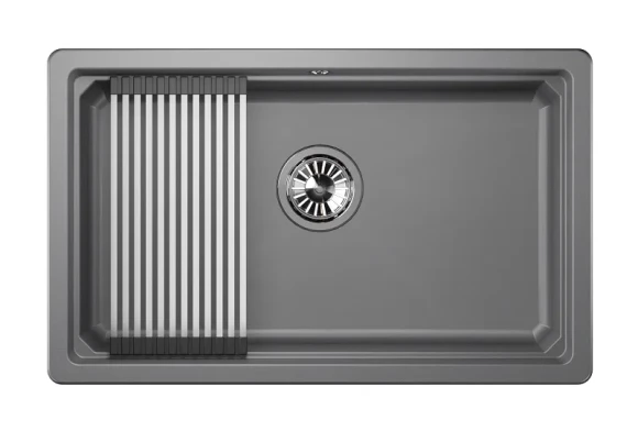 KS-7303U, АЛЮМИНИУМ, кухонная мойка, кварц KS-7303U, АЛЮМИНИУМ, кухонная мойка, кварц