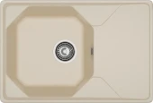 GRANFEST Мойка UNIQUE 740L  1-чаша+крыло 740*500мм бежевый арт.GF-