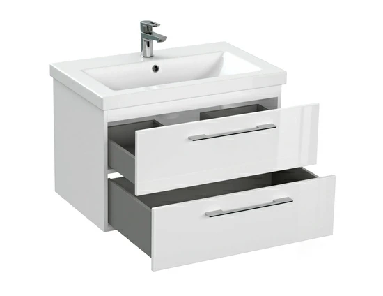 Тумба под раковину подвесная LARA 70 для COMO 70 белый