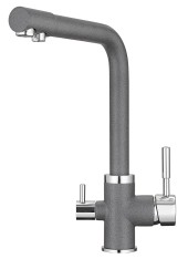 2015, ГРАФИТ (ЧЁРНО-СЕРЫЙ), СМЕСИТЕЛЬ КУХОННЫЙ