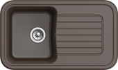 EWIGSTEIN Мойка ANTIK 60F 1-чаша+крыло 860*510мм шоколад арт.EW- EWIGSTEIN Мойка ANTIK 60F 1-чаша+крыло 860*510мм шоколад арт.EW-