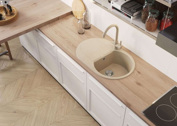 Кухонная мойка Polygran ATOL-760 №14 Серый