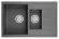 7802, ГРАФИТ (ЧЁРНО-СЕРЫЙ), кухонная мойка, кварц 7802, ГРАФИТ (ЧЁРНО-СЕРЫЙ), кухонная мойка, кварц