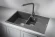 7802, ГРАФИТ (ЧЁРНО-СЕРЫЙ), кухонная мойка, кварц 7802, ГРАФИТ (ЧЁРНО-СЕРЫЙ), кухонная мойка, кварц
