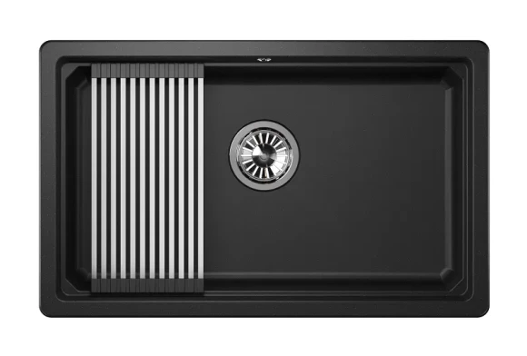 KS-7303U, ЧЁРНЫЙ кухонная мойка, кварц KS-7303U, ЧЁРНЫЙ кухонная мойка, кварц